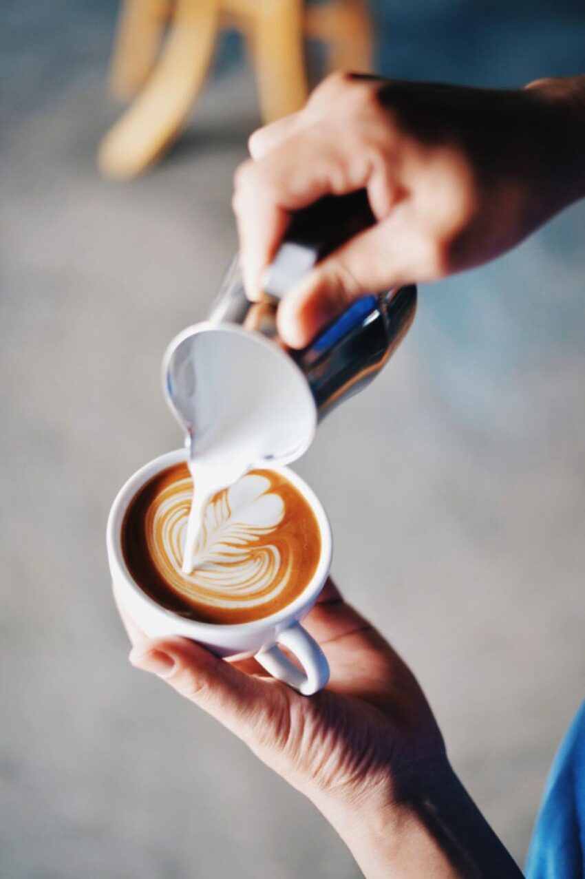Pouring A Latte
