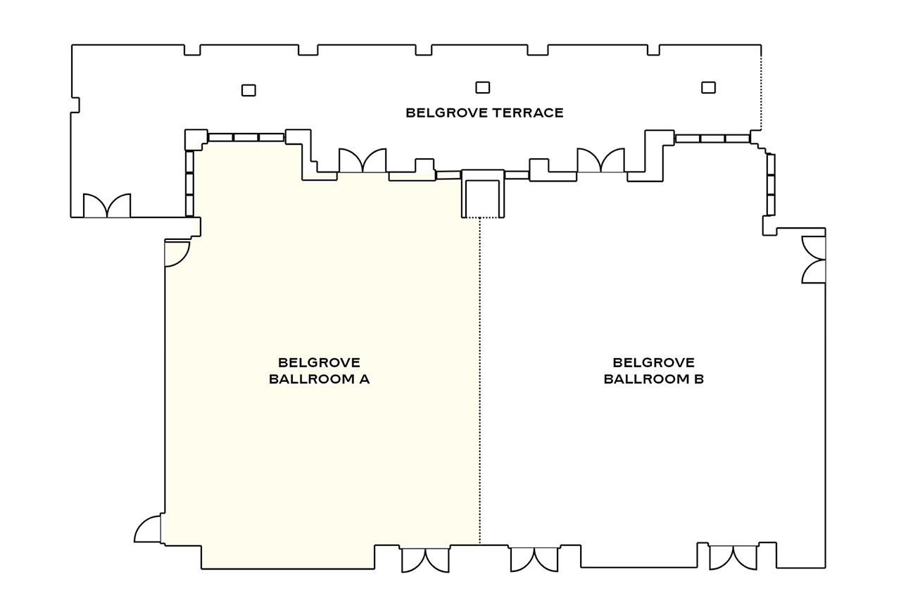 The Belgrove Floorplan Belgrove Ballroom A