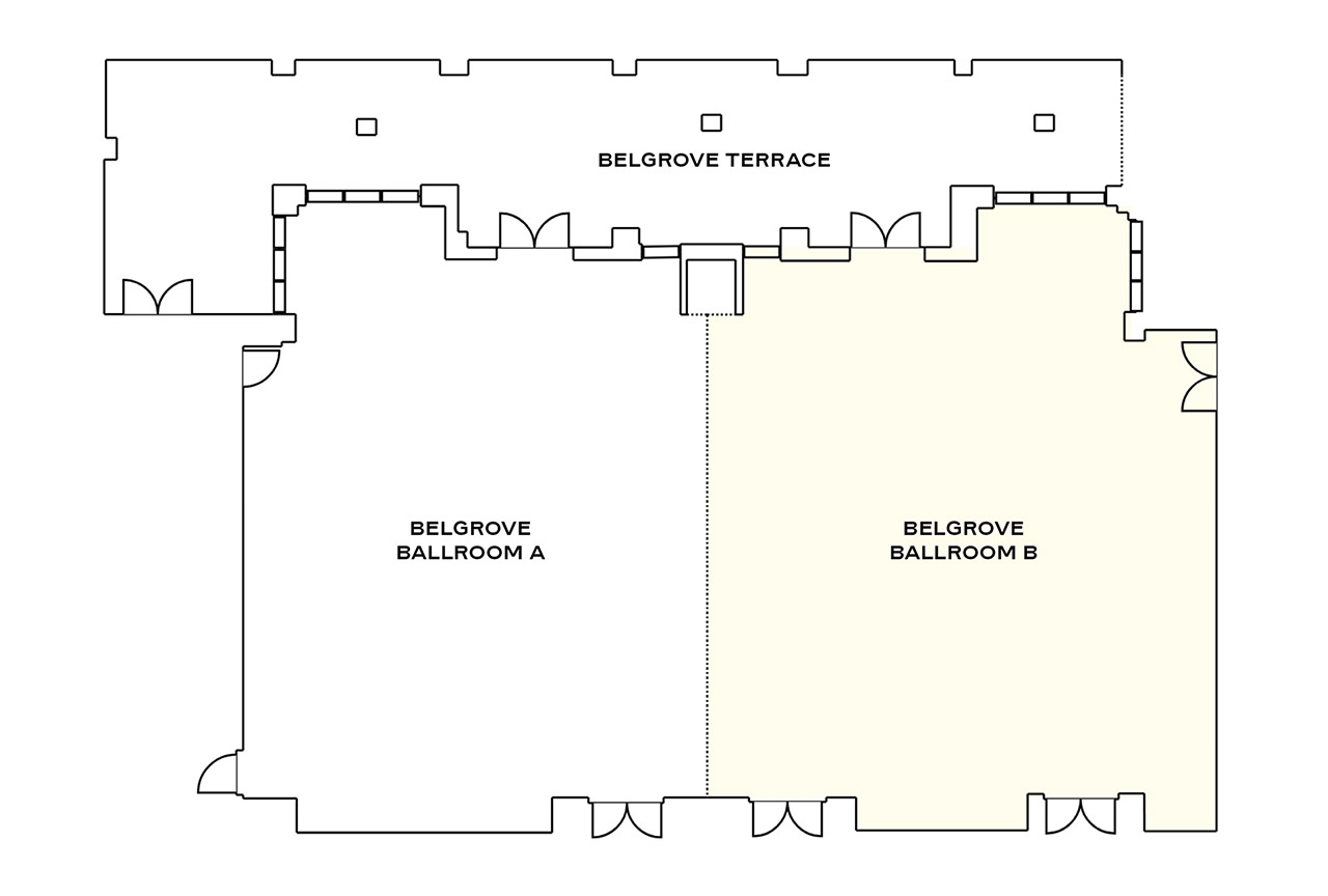 The Belgrove Floorplan Belgrove Ballroom B The Belgrove Floorplan Belgrove Ballroom B
