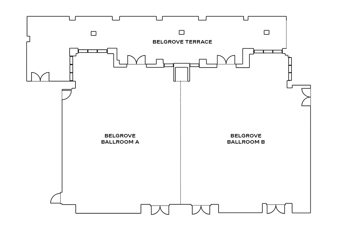 The Belgrove Floorplan Belgrove Ballroom