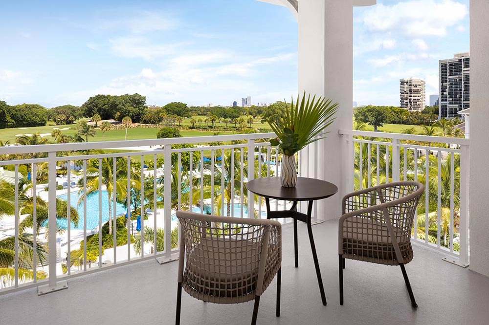 The Belgrove Guestroom Balcony With Pool View